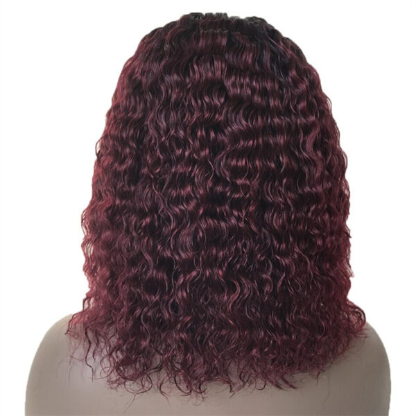 1B/99J Ombre Color Deep Wave T Part BOB Lace Wig - Image 2